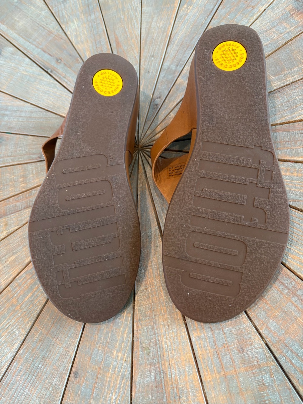 NWOT!! FitFlop Lulu Leather Toe-Thong Sandals - Size 10 - Picture 8 of 11